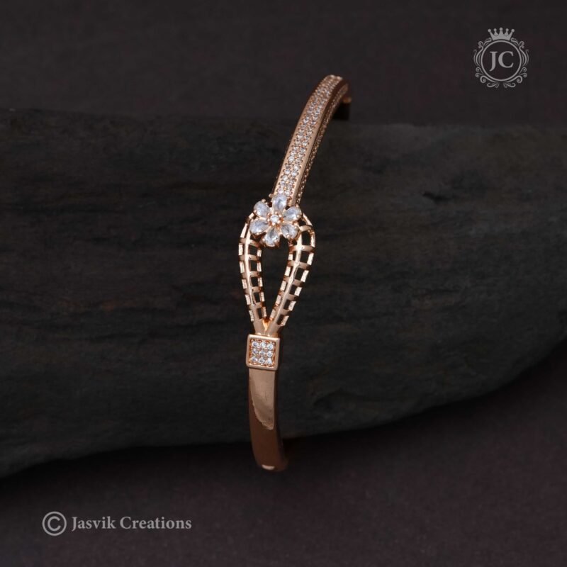 Rose Gold Kada Bangle - JCBN114