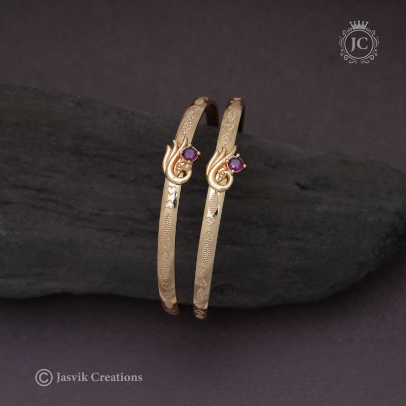 Micro Gold Kada Bangle - JCBN116