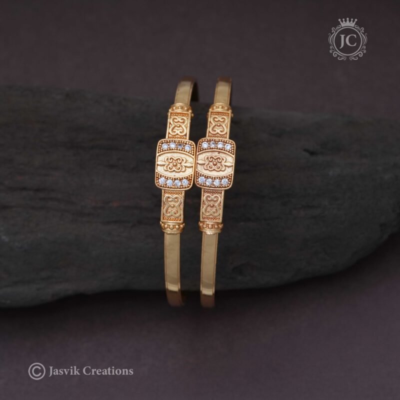 Micro Gold Kada Bangle - JCBN118