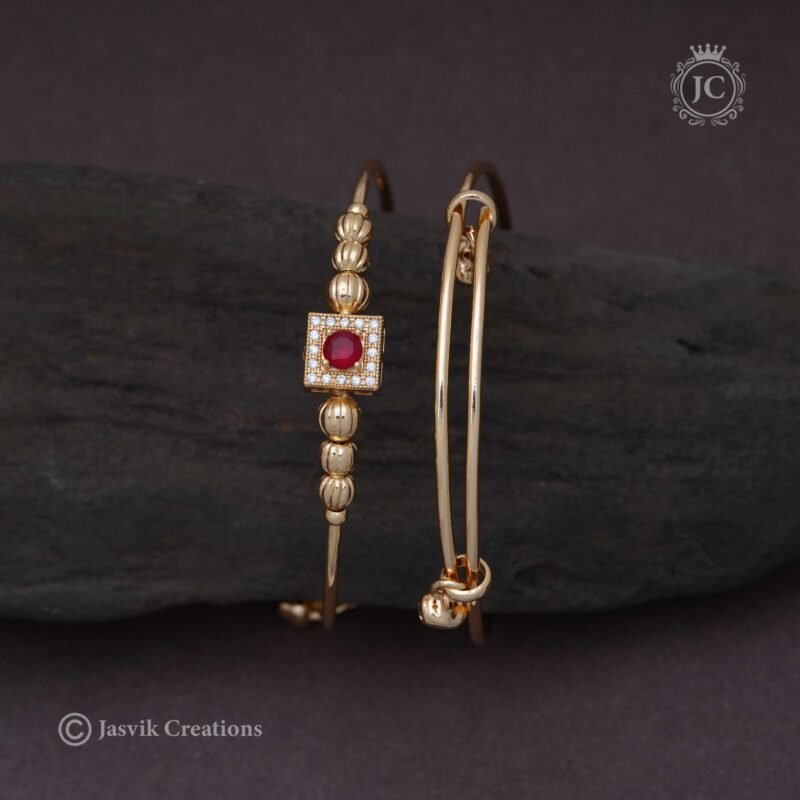 Micro Gold Kada Bangle - JCBN119