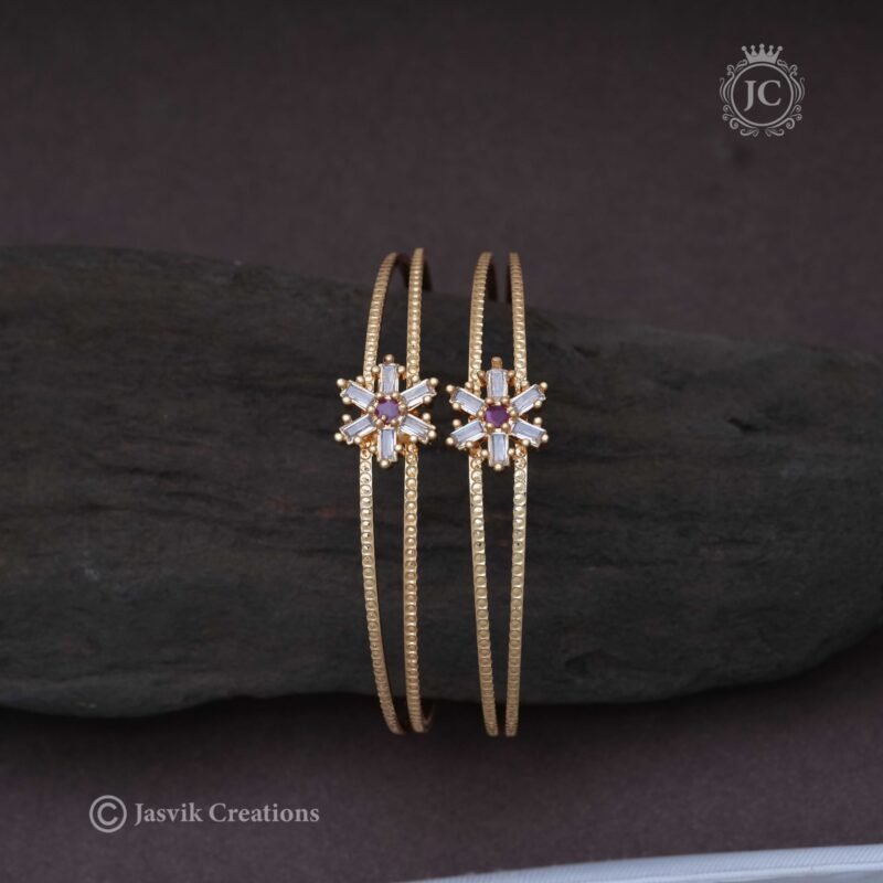 Micro Gold Kada Bangle - JCBN123