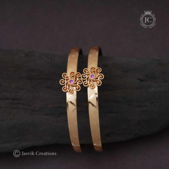 124 Micro Gold Kada Bangle JCBN124 Rs 250 (33)