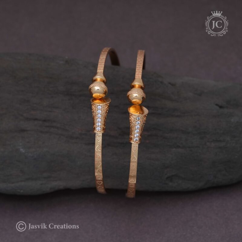 Micro Gold Kada Bangle - JCBN125