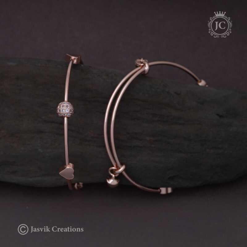 Rose Gold Kada Bangle - JCBN127