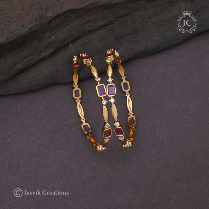 Gold Polish Bangle - JCBN129 - Image 2