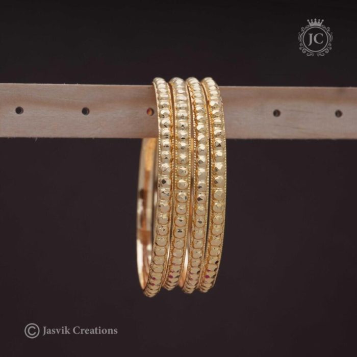 130 Micro Plated Daily Wear Vendakkai Muthu Bangle JCBN130- 260