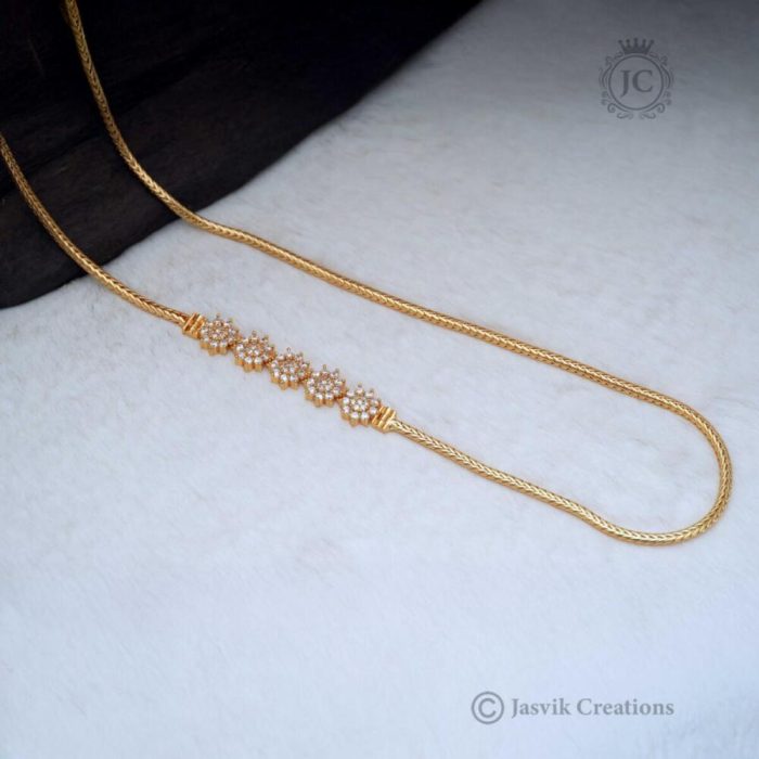 159 Microplated Five Star Smooth Chain - JCCH159 550 (4)