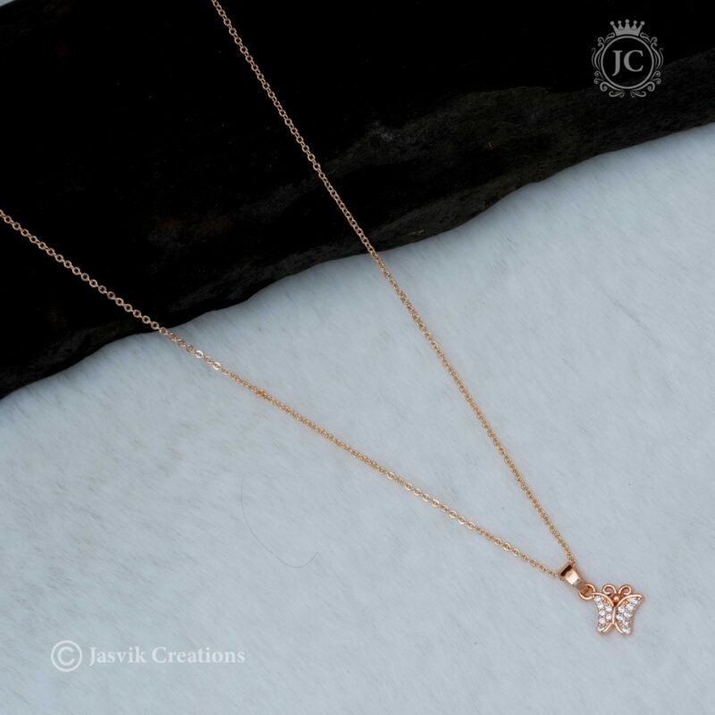 Rose Gold Short Chain - JCCH161 - Image 3