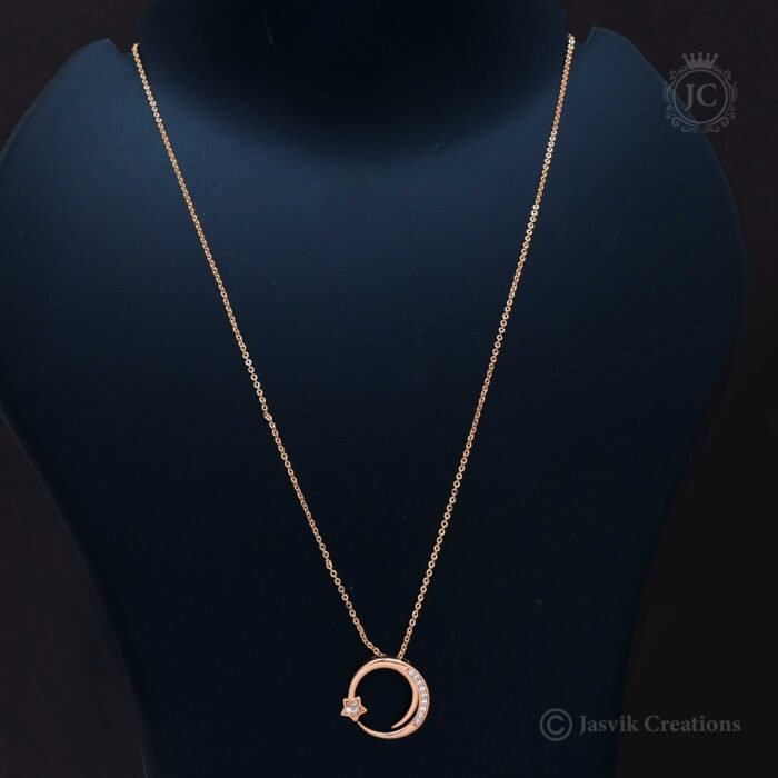 164 Rose Gold Short Chain - JCCH164 170(A) (2)