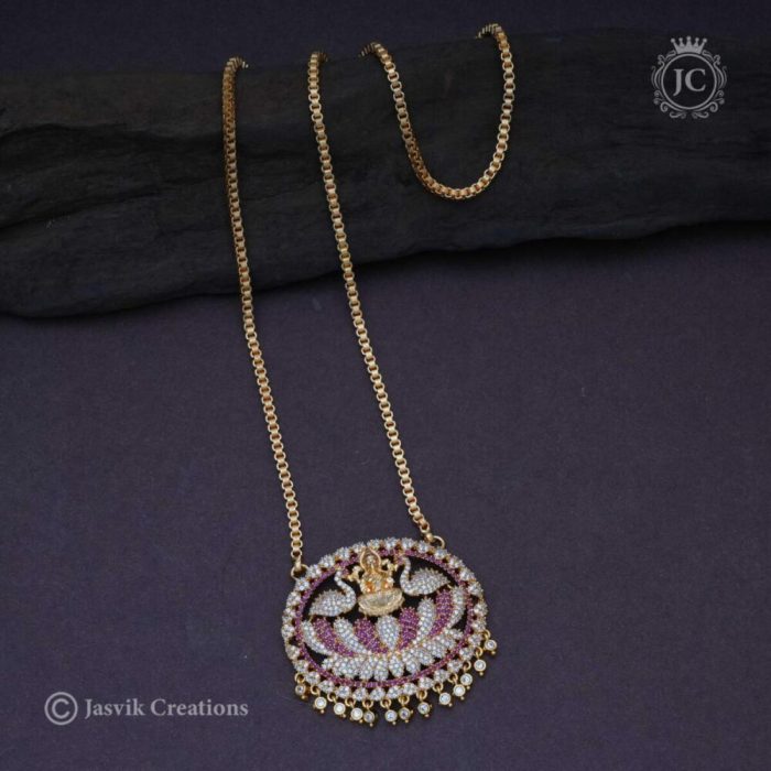 173 Traditional lakshmi dollar chain JCCH173 1199rs 24inch 1299 30inch