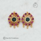 189 Micro Plated Palak Earrings JCER189- 160(3)
