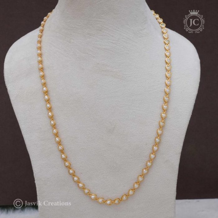 193 Pearl Hearten Chain 299 - JCCH193 24Inch (3)