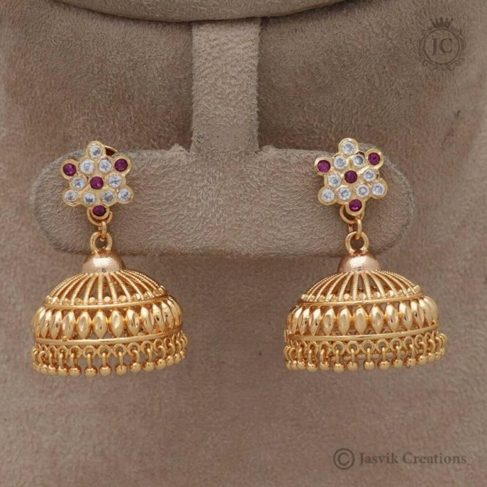 194 Impon Stud with Detachable Jhumka 399 (3) JCER194