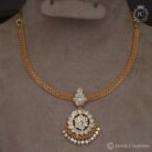 194 Impon Traditional White Attikai ( Micro Necklace) (3) JCNL194