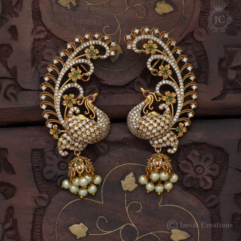 Premium Peacock Ear Cuff Model - JCER195