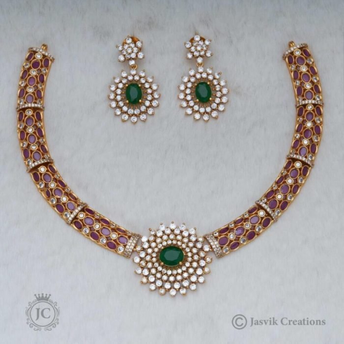 196 Diamond Replica Neck Chocker – JCNL196 1099 (2)