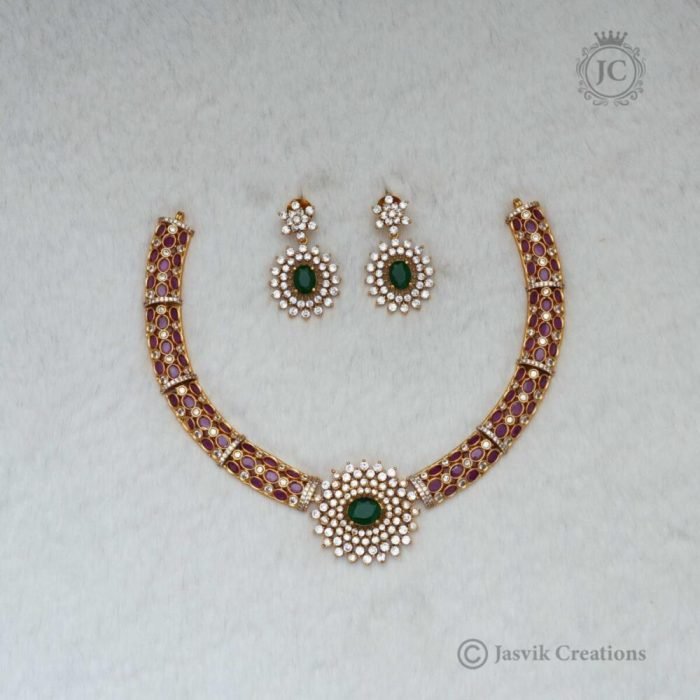 196 Diamond Replica Neck Chocker – JCNL196 1099 (3)