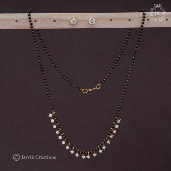 205 Gold Replica Black Beads with Stud - JCNL205 499 205 Gold Replica Black Beads with Stud - JCNL205 499