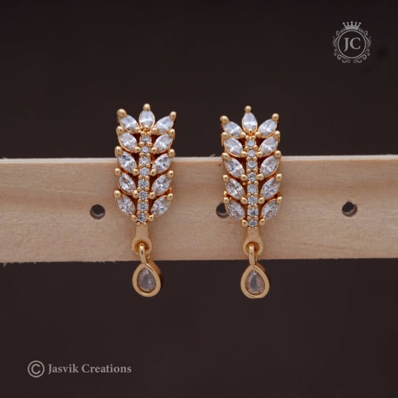 Micro Plated AD Stud White - JCER206