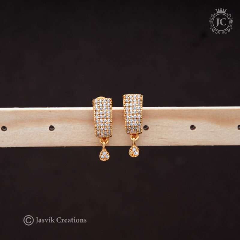 Micro Plated J Type Ear Rings - JCER208