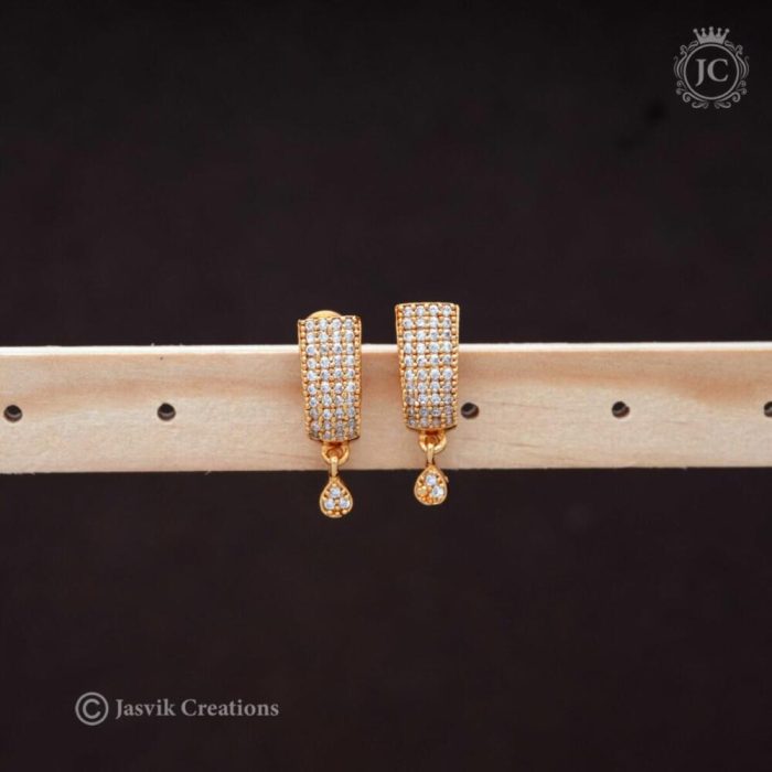 208 Microlated J Type Ear Rings - JCER208 199