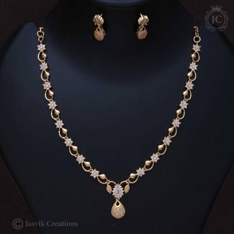Micro-Plated--Drop-Necklace - JCNL216