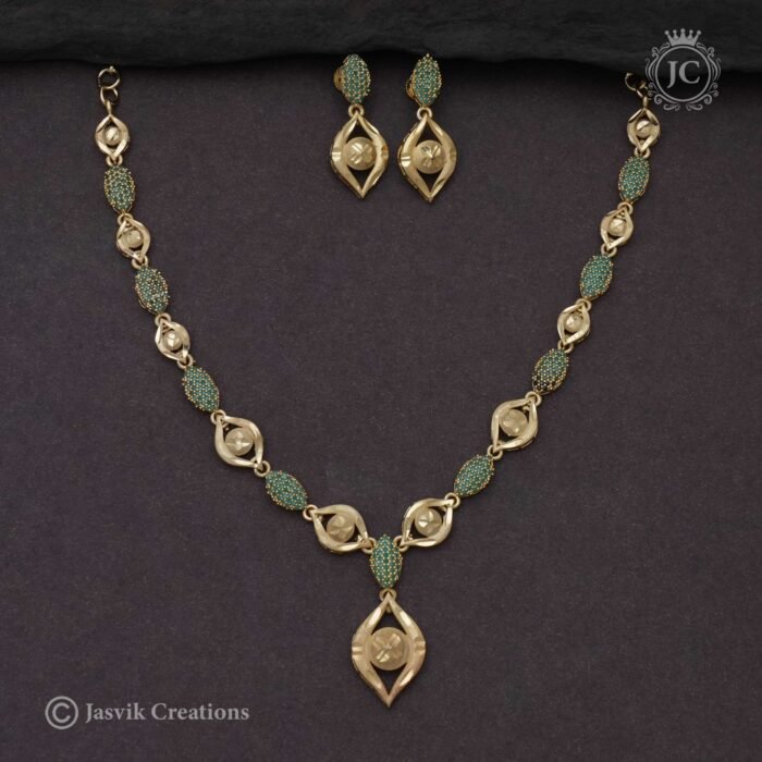 224 AD-Forming-Necklace-Green- JCNL224 999(3)