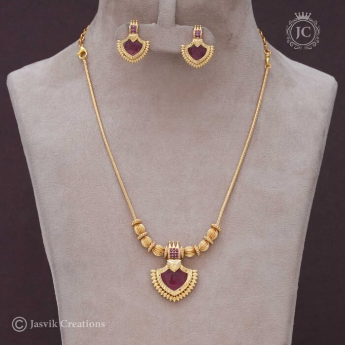 228 Antique Palak Necklace -JCNL228- 599