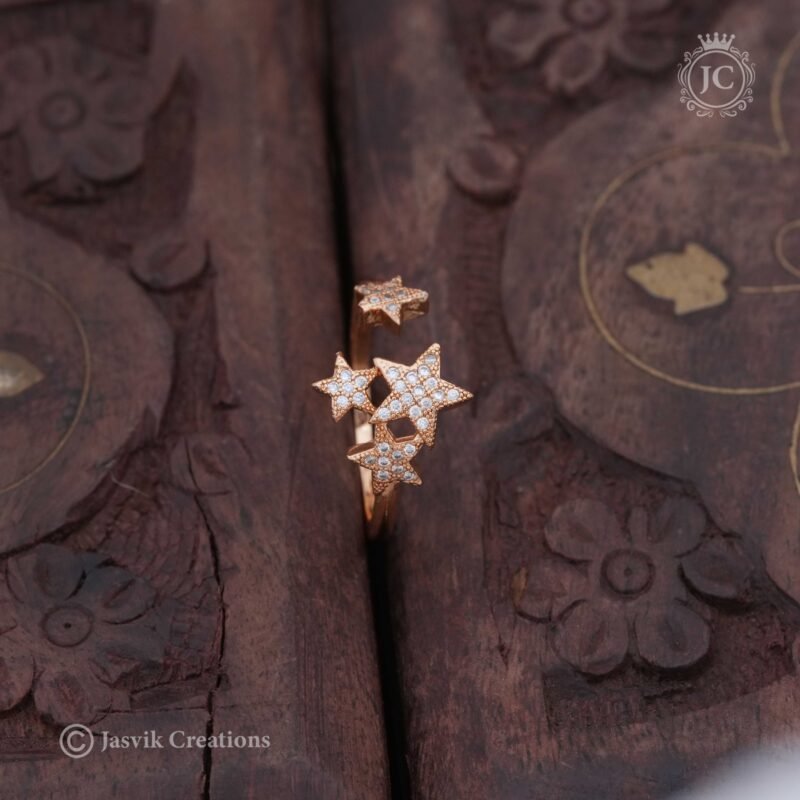 Star-Rose-Gold-finger-Ring - JCFR027