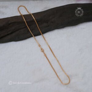 3 Ball Micro Gold Mugappu Chain -  JCCH174 - Image 3