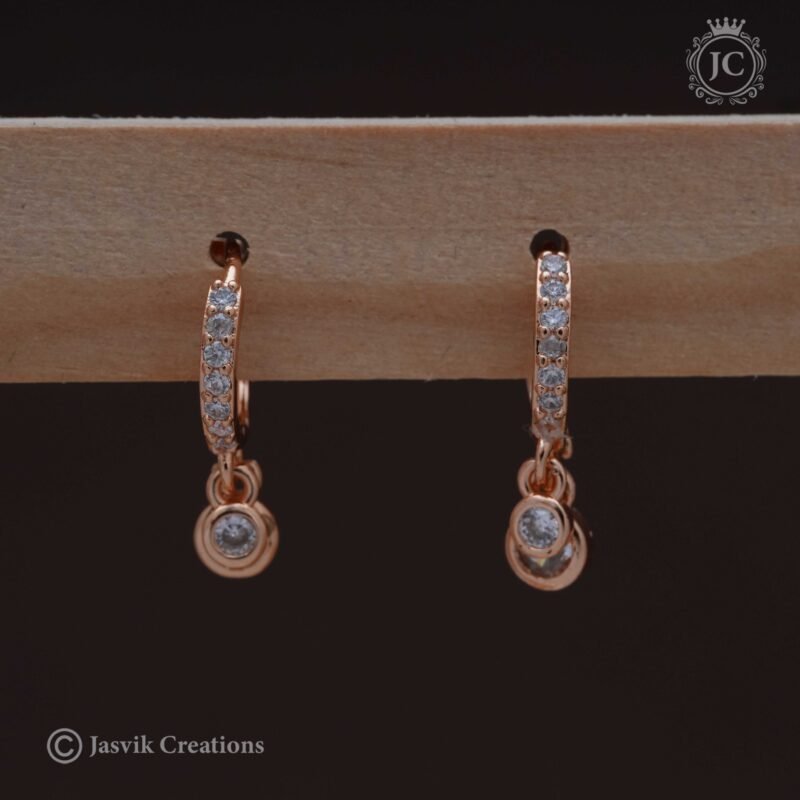 Rose Gold Ear Rings - JCRG083