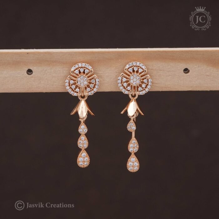 83 Rose Gold Ear Rings - JCRG083 220