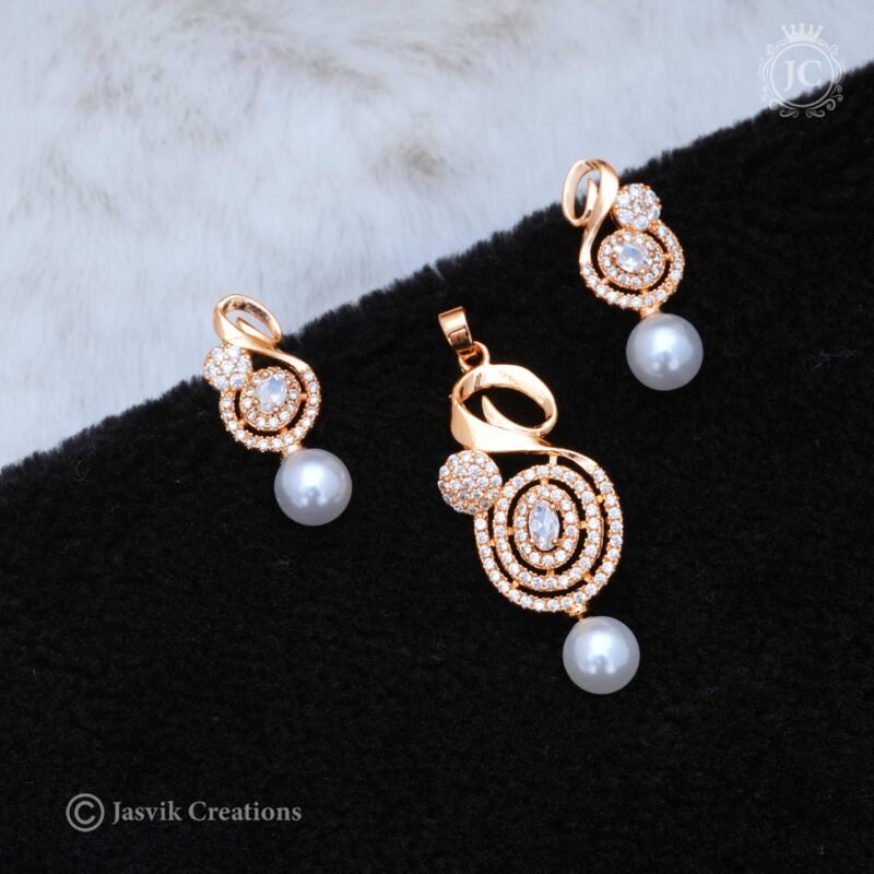 Rose Gold Pendent Set - JCPT043