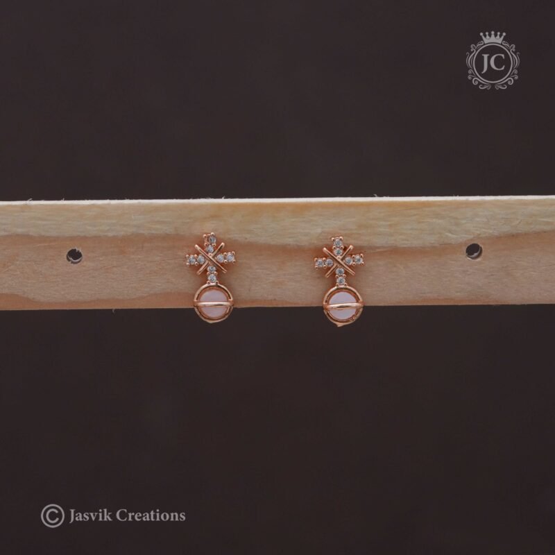 Rose Gold  Ear Ring - JCRG086