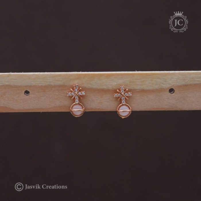 86 Rose Gold Ear Ring JCRG086 99
