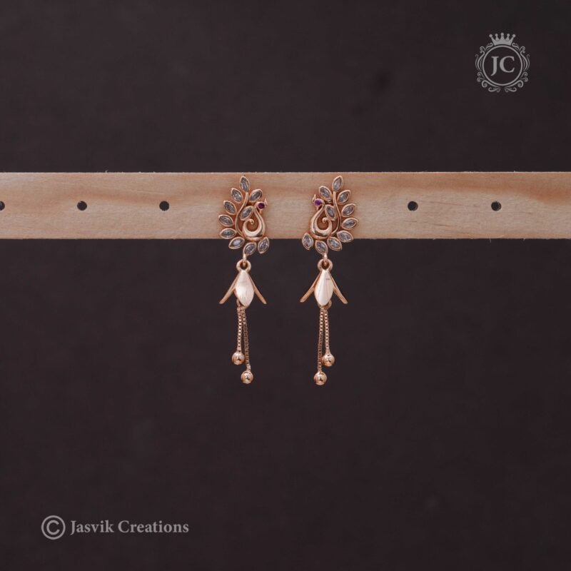 Rose gold Ear Rings - JCRG089