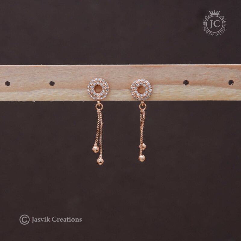 Rose Gold Ear Ring - JCRG091
