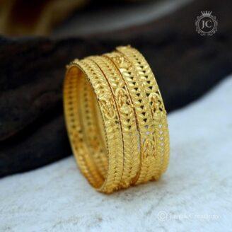 Micro Plated Lakshmi Bangle - JCBN099