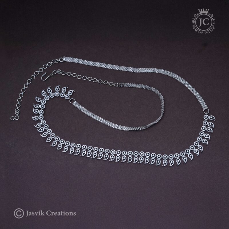 Silver Polish Hip Chain -  JCHC010