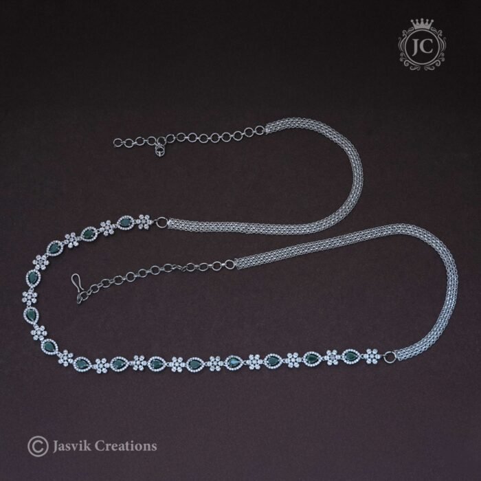 Siver Polish Hip Chain 999 3Piece)