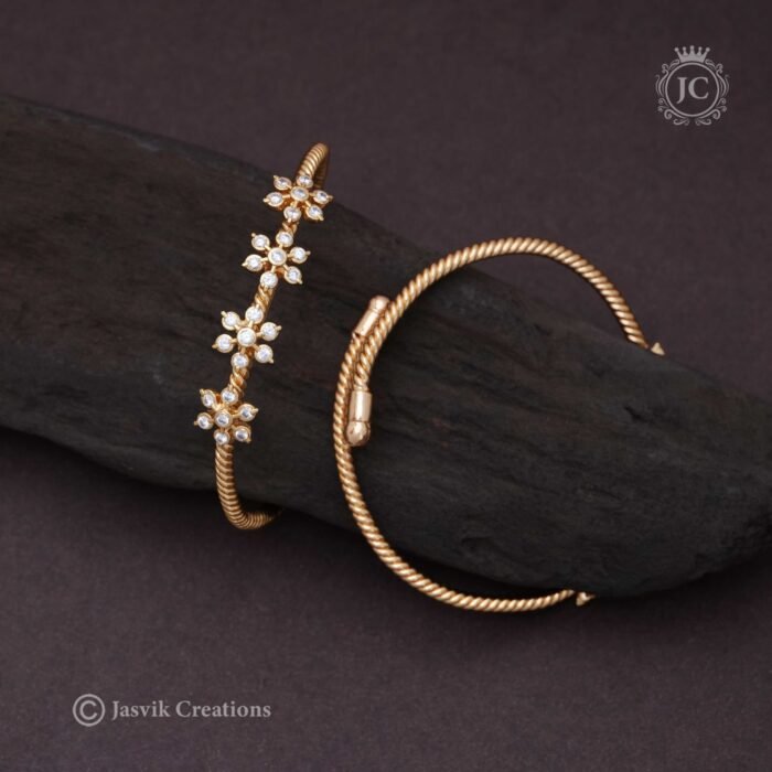 145 AD Diamond Replica Star single Kada -JCBN145 - 450