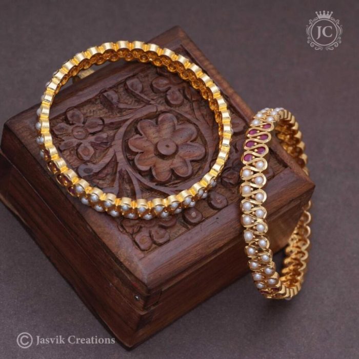 149 Impon 2 Line Muthu Bangle -JCBN149 - 825 (3)