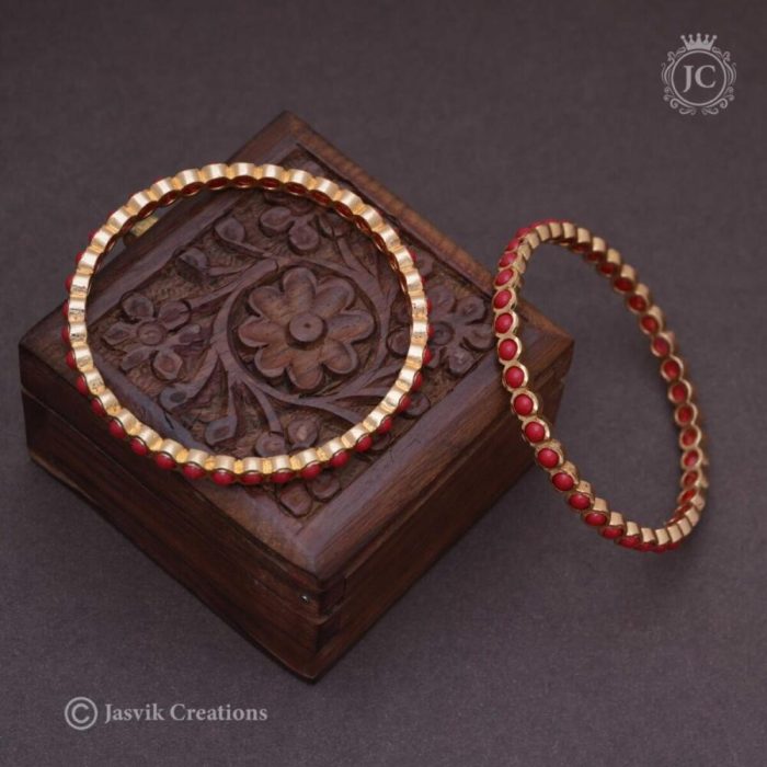 151 Impon Corel( Pavalam) Bangles- JCBN151 - 550 (3)