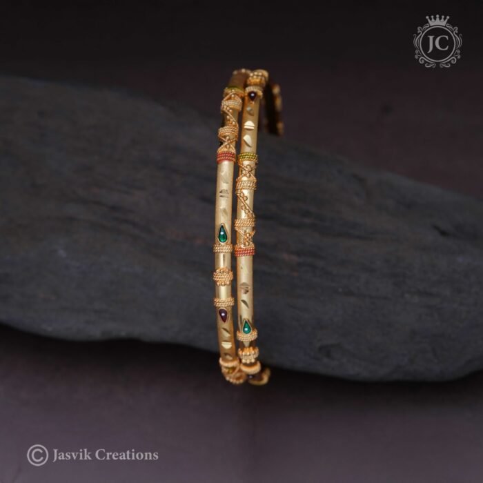 162 Forming Gold Look Bangle - JCBN162- 299 2.4- 2.8