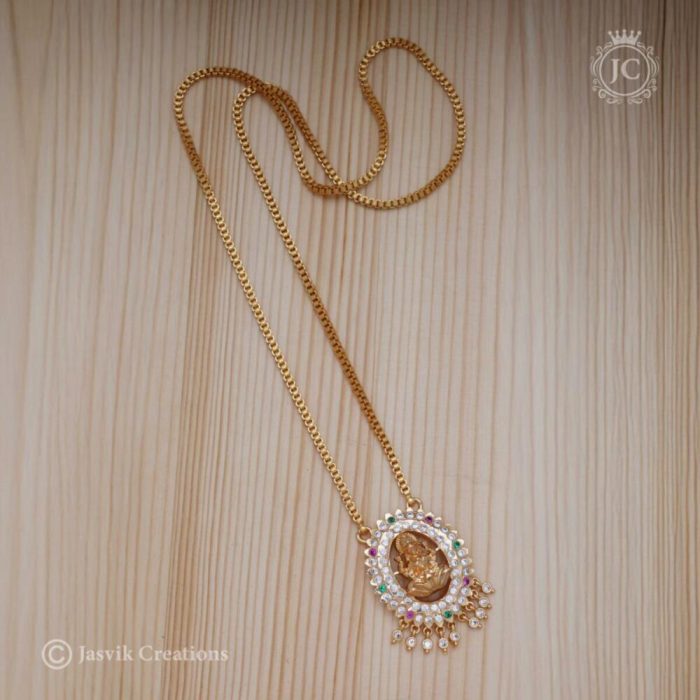 221 Impon LAkshmi Dollar Chain - JCCH221 699 24 30 799 (3)