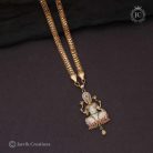 227 Micro-Plated-AD-LAkshmi-Dollar-Chain–JCCH227 -725-24-Inch-825-30Inch (2)
