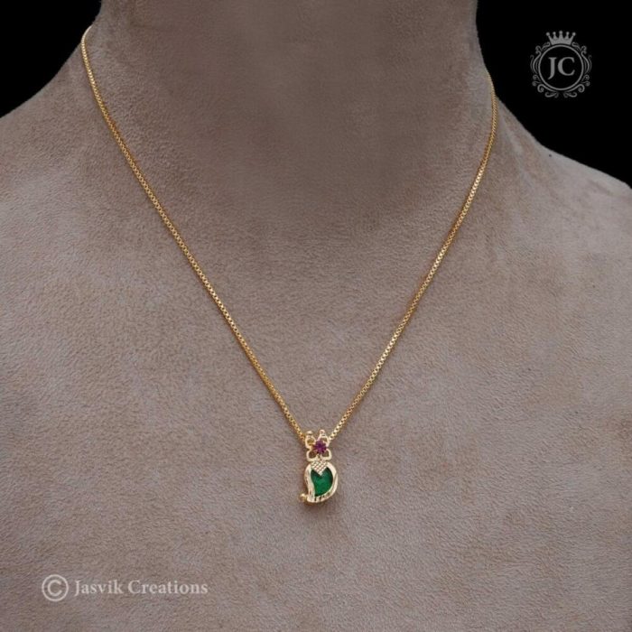 245 Plaka Manga Short Chain Green-JCCH245-199 (3)