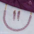 249 Lavender Micro plated NEcklace - JCNL249- 750
