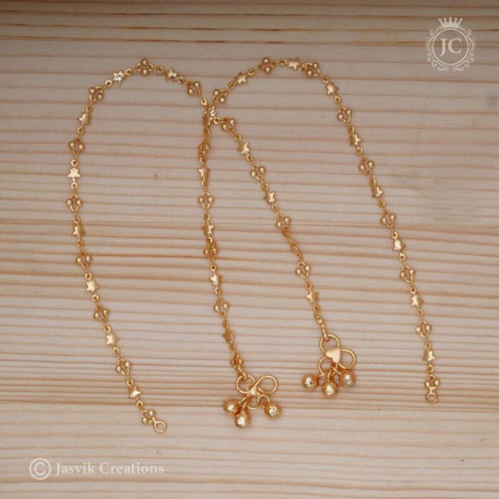 25 Micro Plated sTAR Pattern Anklet - JCAT025 - 260