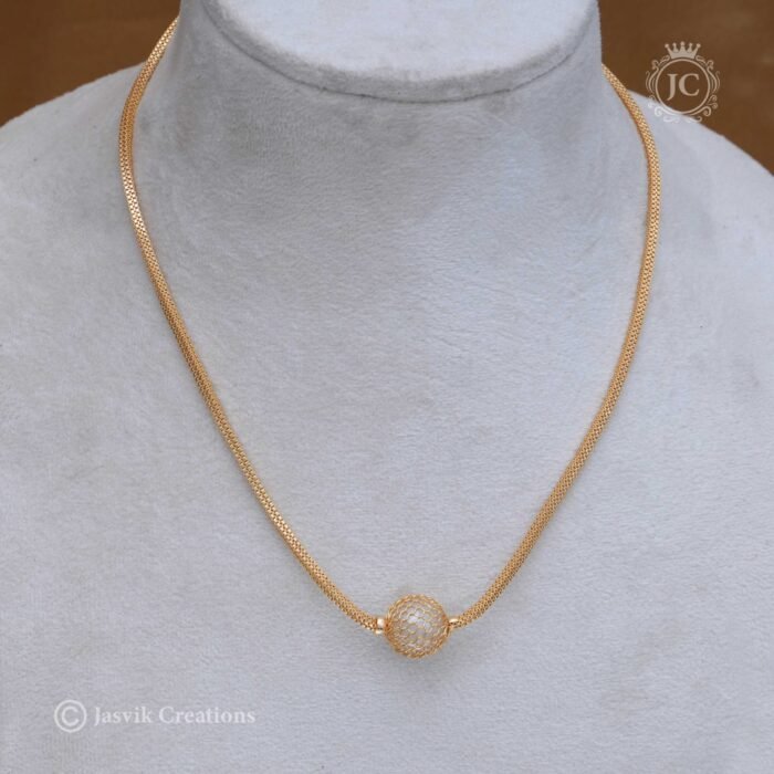 252 Micro Plated Simple Ball chiain - JCCH252- 350 (1)